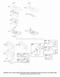Air Cleaner Muffler Diagram and Parts List for 42A777-1886-A1  Briggs and Stratton Engine